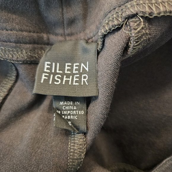 Eileen Fisher Brown Ponte Rayon Nylon Spandex Trouser Pant Size Small Minimalist - Picture 5 of 6